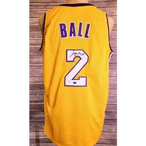lonzo ball autographed jersey